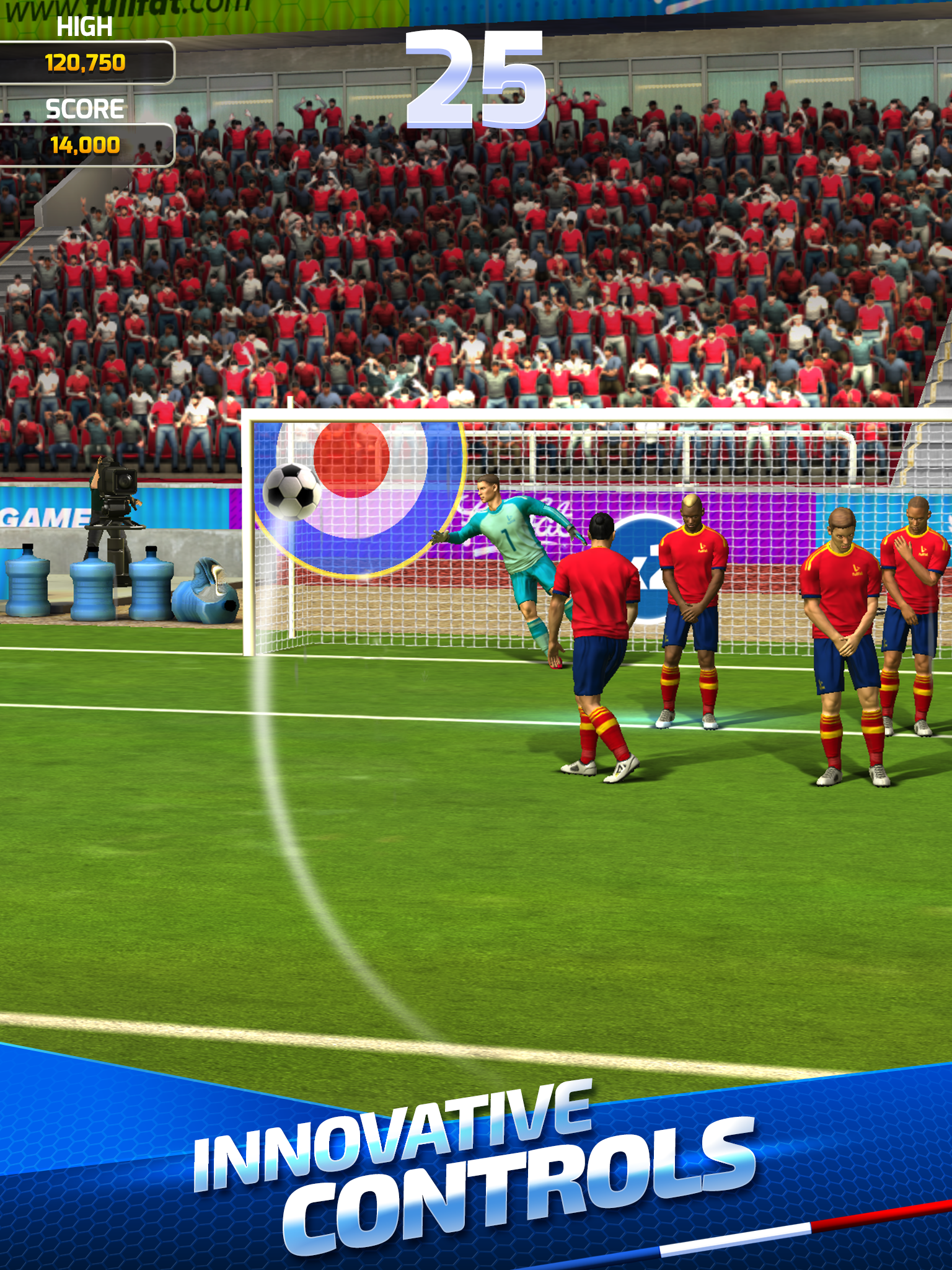 Скриншот игры Flick Soccer France 2016