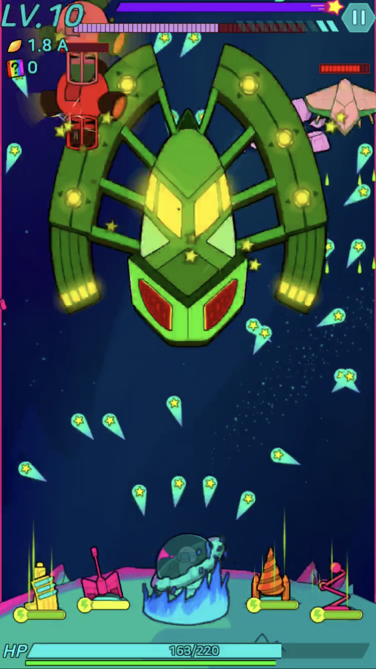 Stellar! - Infinity defense ゲームのスクリーンショット