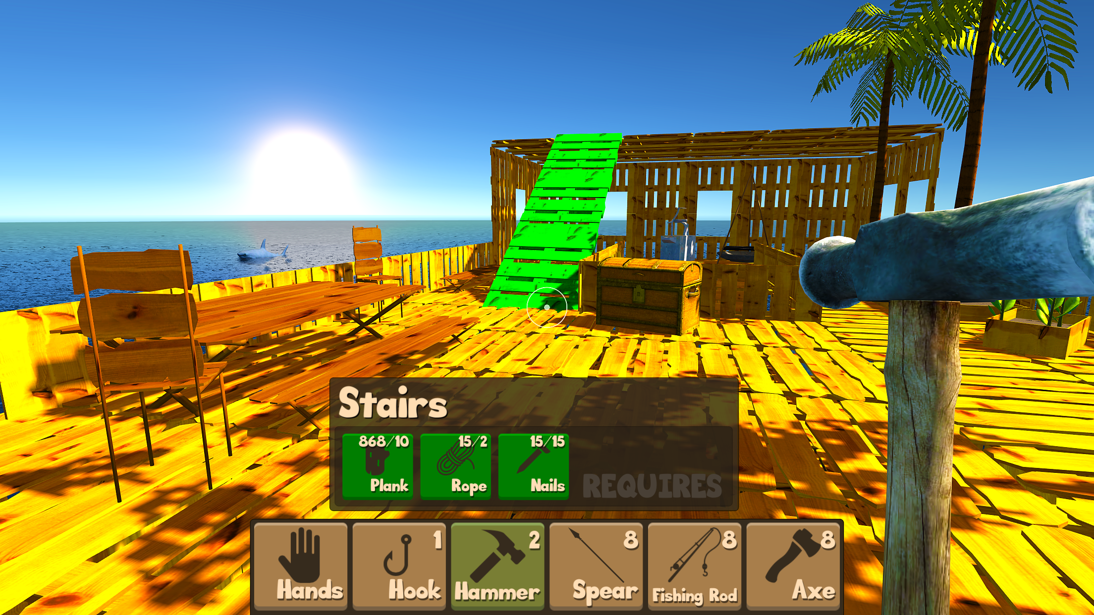 Raft Survival Simulator Game Screenshot
