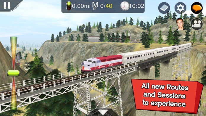 Screenshot 1 of Trainz Driver 2 - train driving game, realistic 3D railroad simulator plus world builder 