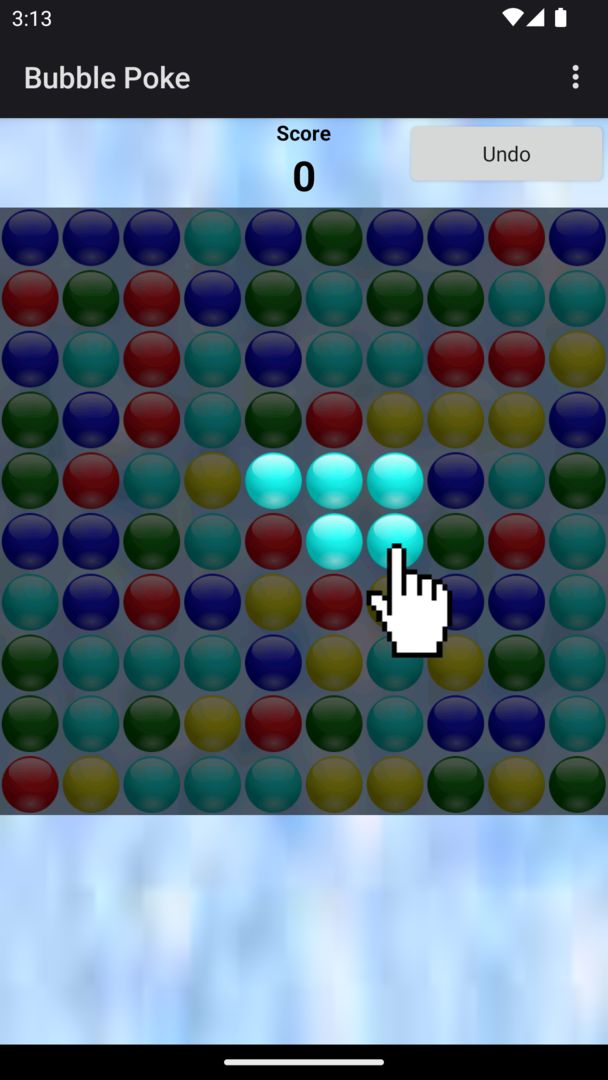 Screenshot of Bubble Poke