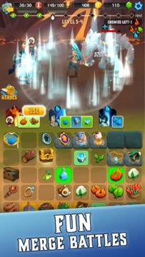 Crystal Heroes - Merge Saga Game Screenshot