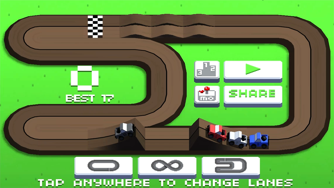 Cuplikan Layar Game Wrong Way Racing