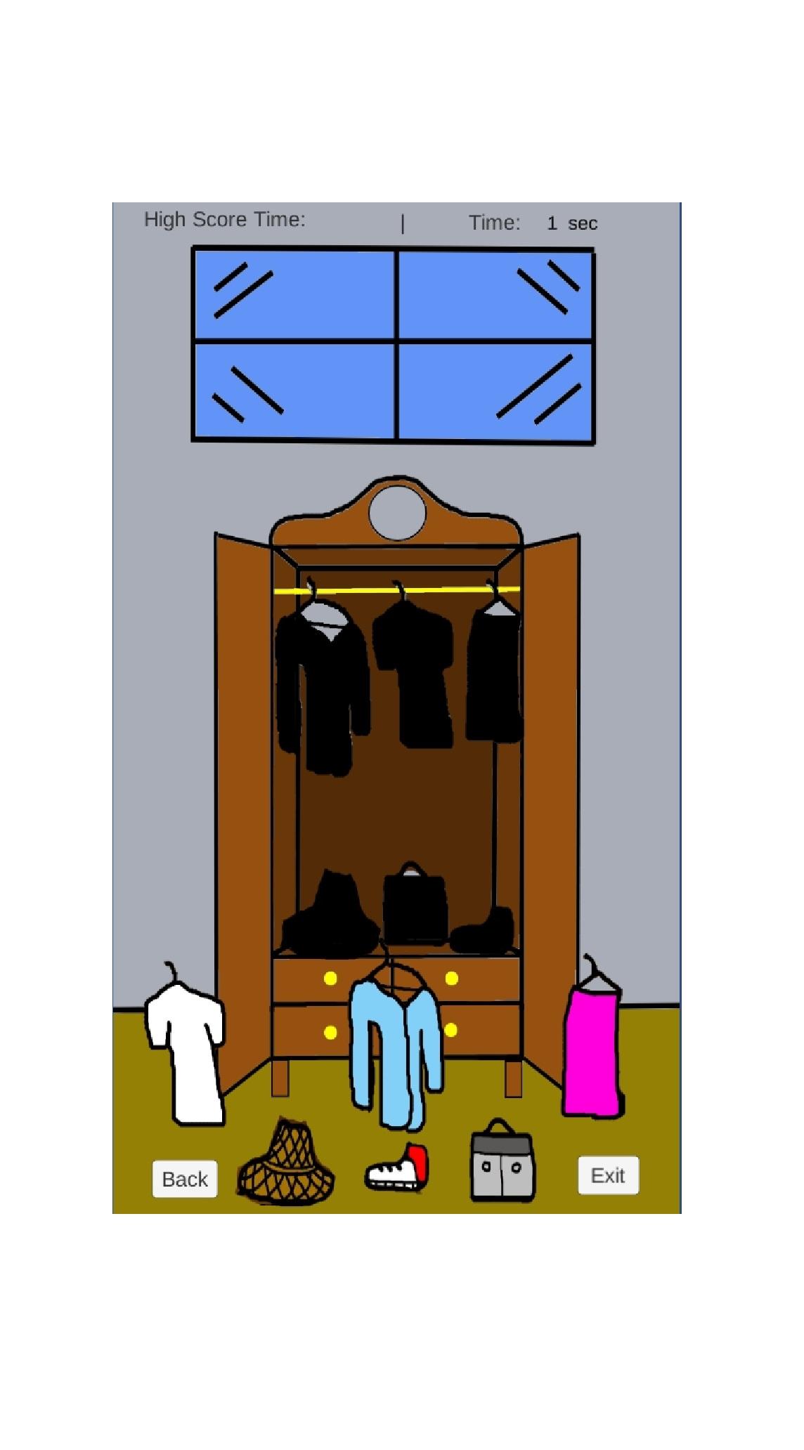 Cuplikan Layar Game Wardrobe Game