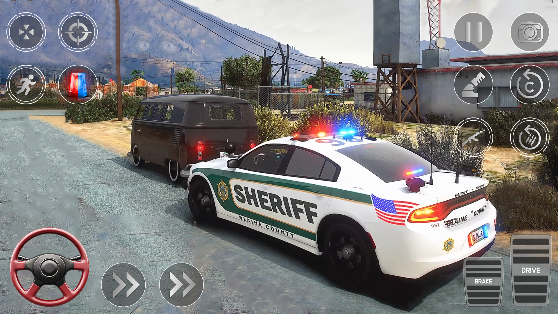 Drive Police Parking Car Games Game Screenshot