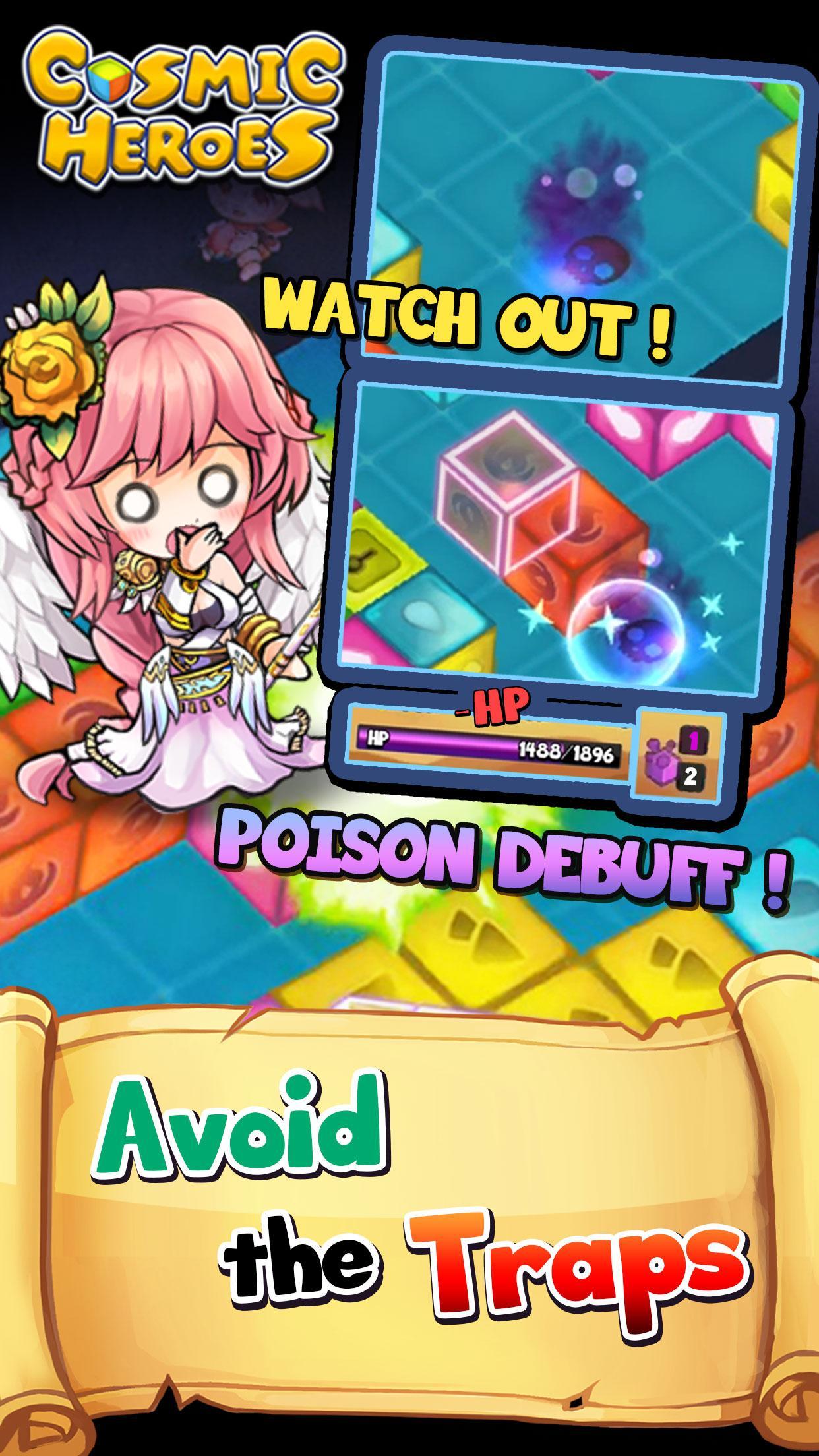 Cosmic Heroes - 3D Puzzle x RPG Game Screenshot