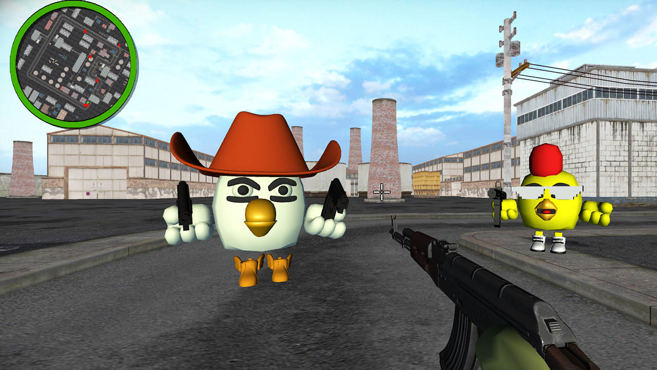 Chicken fps shoot Gun 3D Game Screenshot