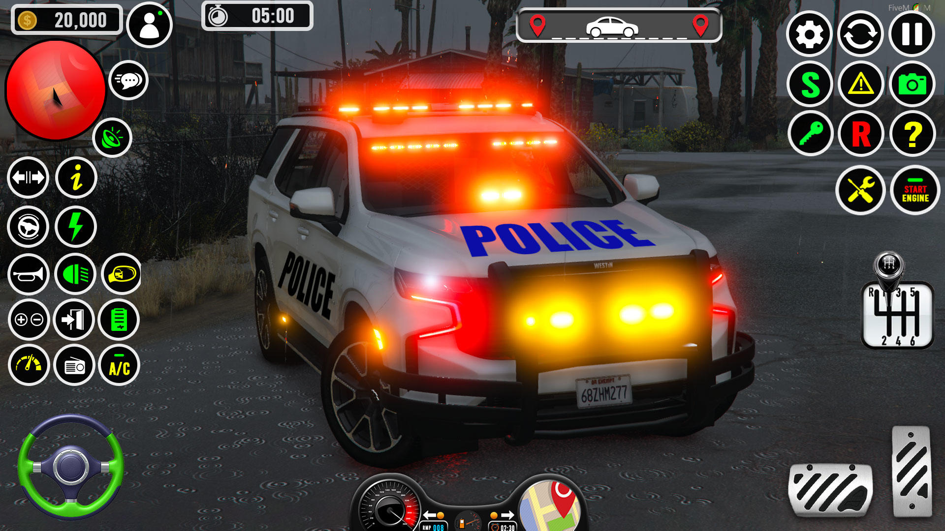 Screenshot of US Police Game: Cop Car Games