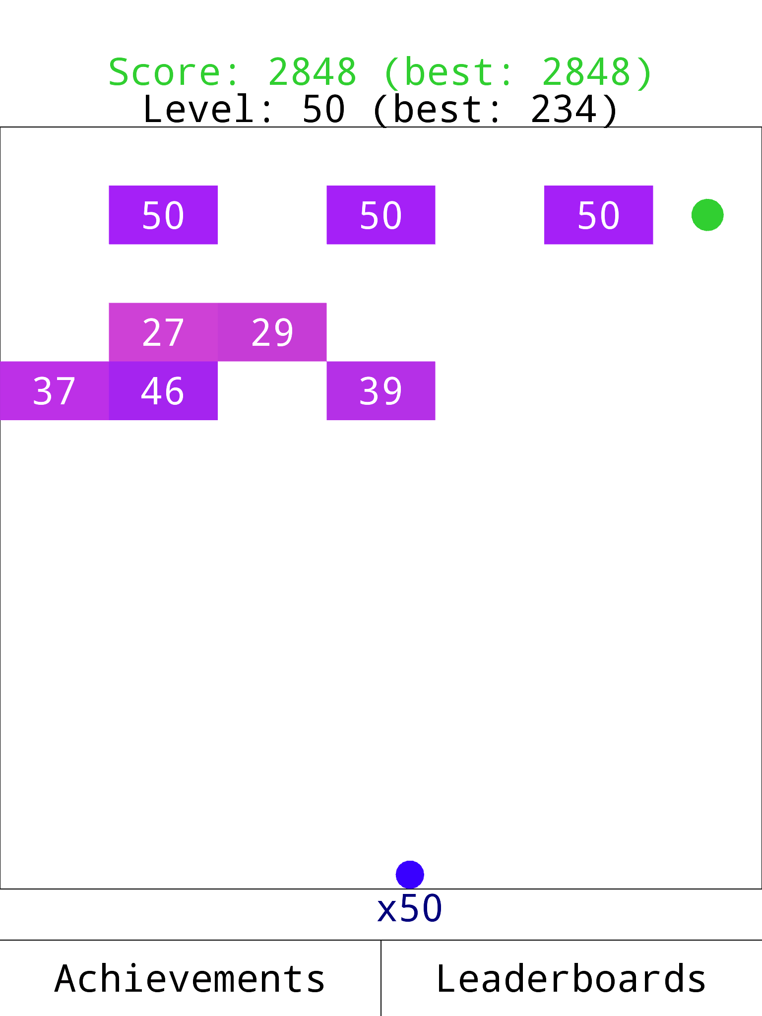 Cuplikan Layar Game Gravity Brick Breaker