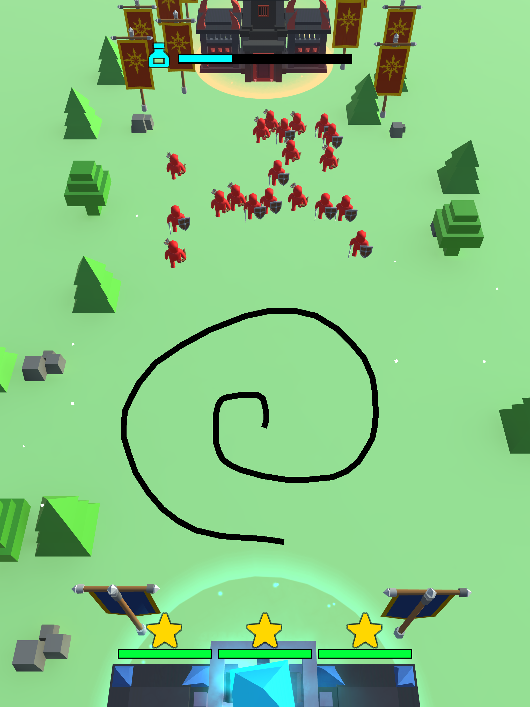 Draw Defence Game Screenshot