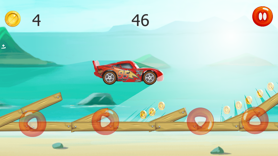 Ultimate Lightning Mcqueen Race Game Screenshot