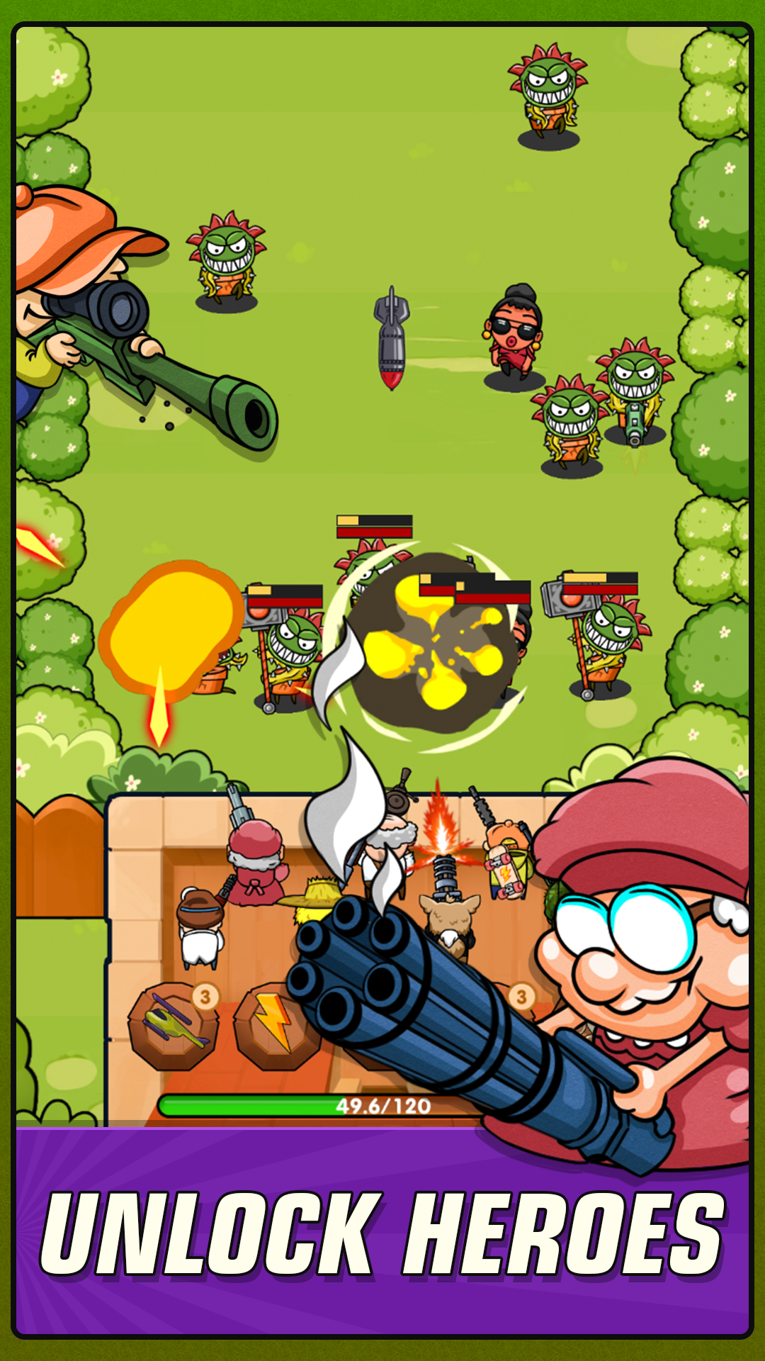 Screenshot of Gramp Defenders: Tower Defense