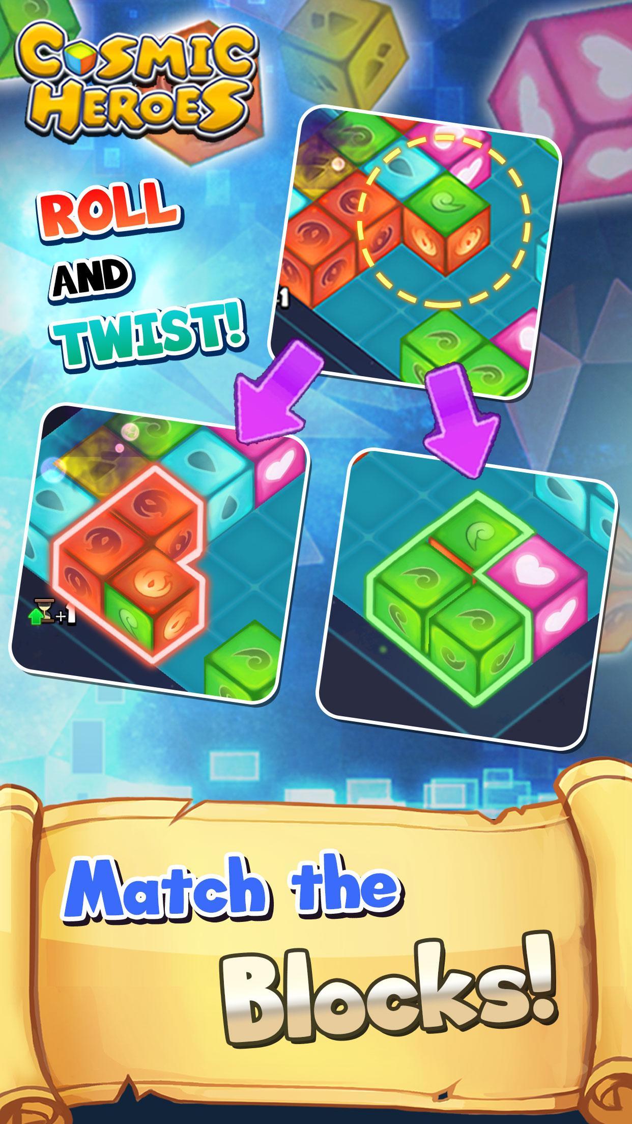 Cosmic Heroes - 3D Puzzle x RPG Game Screenshot