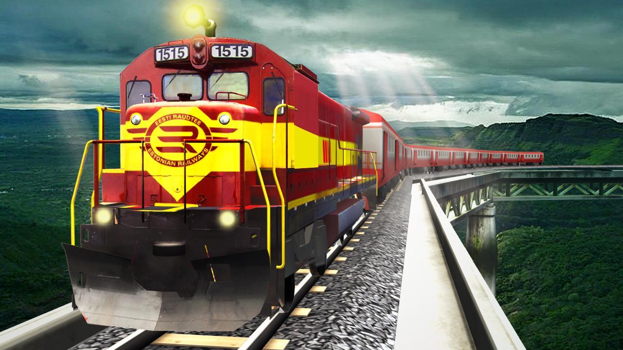 Euro Train Simulator - Hill Climb 3D Game Screenshot