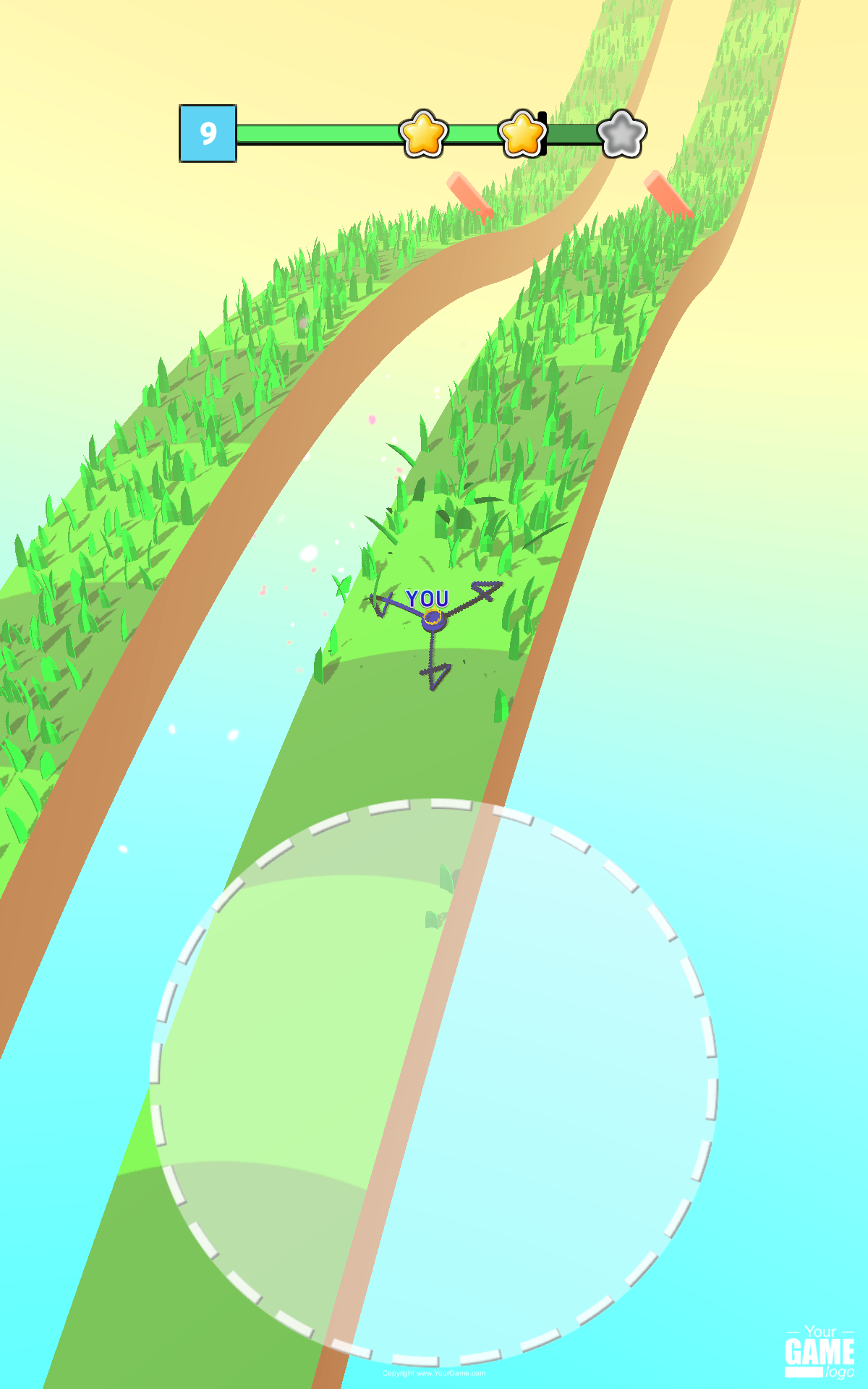 Draw Grass Cutter Game Screenshot