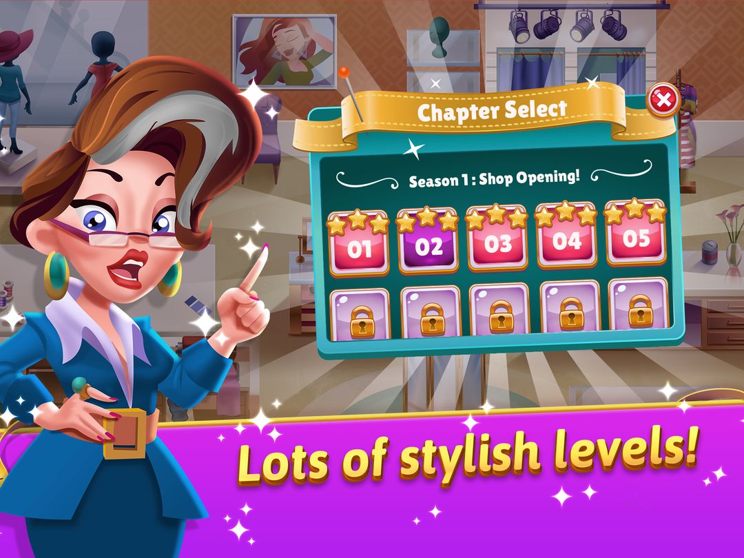 Fashion Salon Dash: Shop Game 게임 스크린 샷