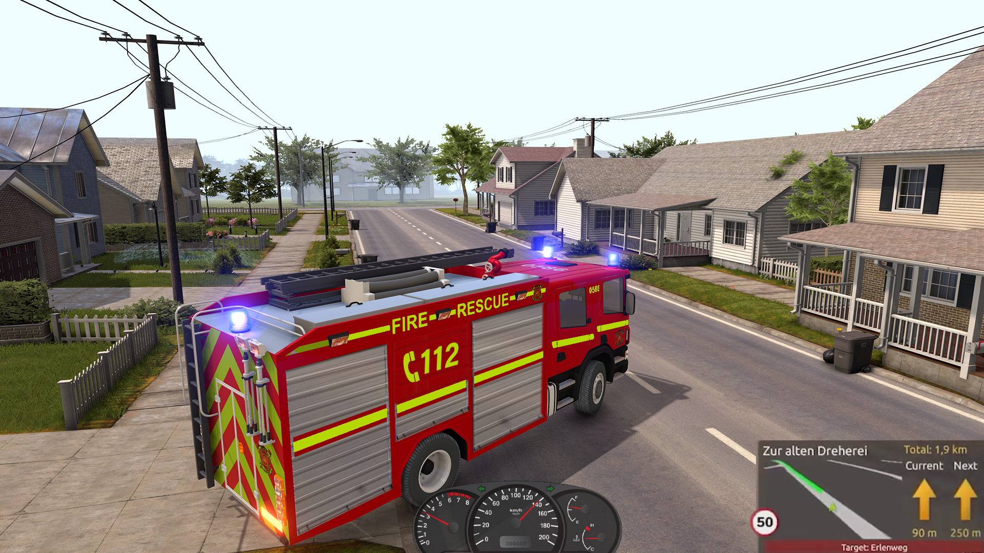 Скриншот игры Firefighter: Fire Truck Games