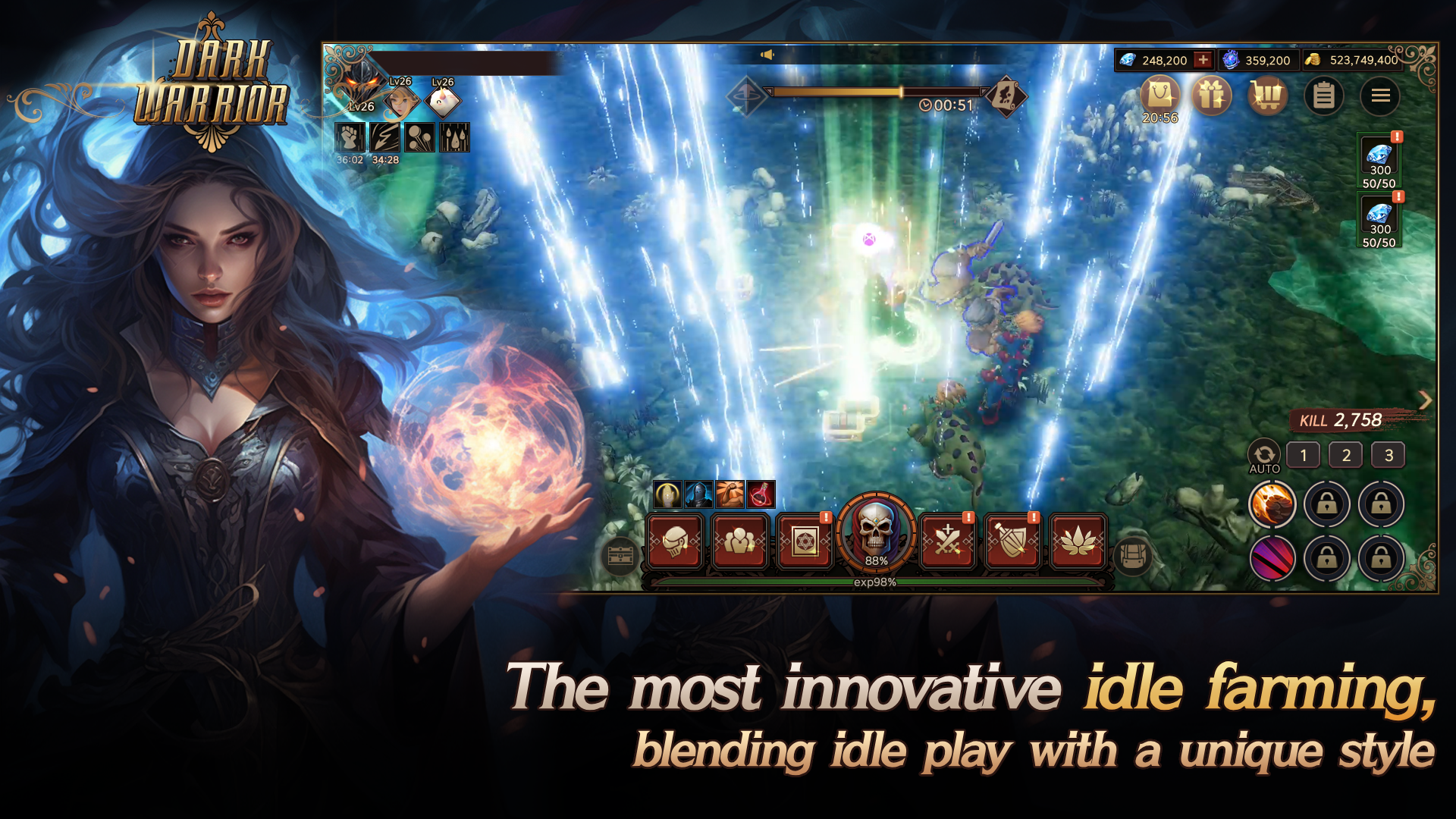 Dark Warrior Idle screenshot game