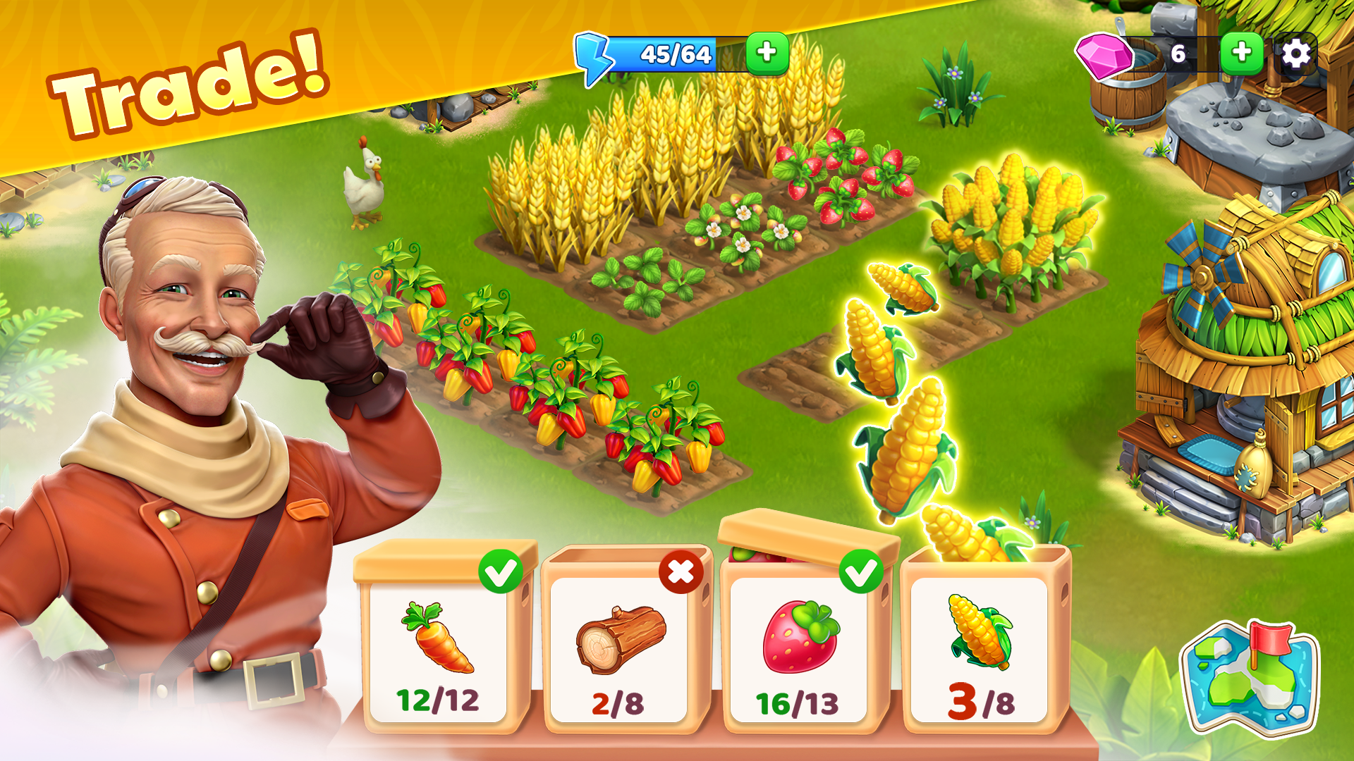 Bermuda Adventures Farm Island Game Screenshot