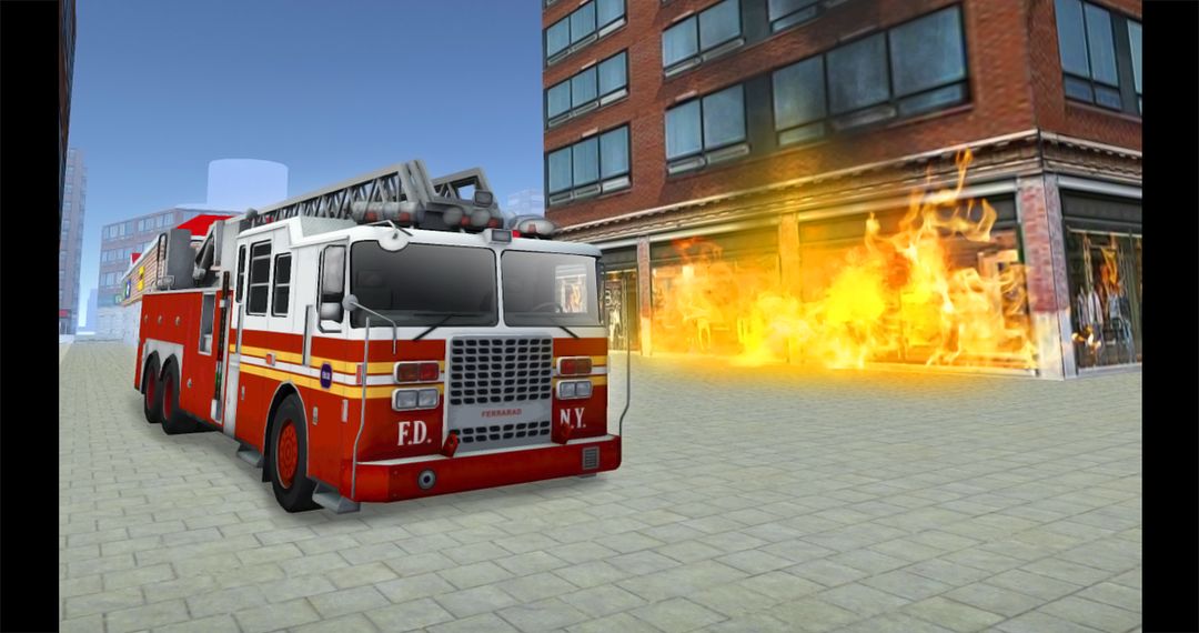 Screenshot of Fire Truck Simulator 2016
