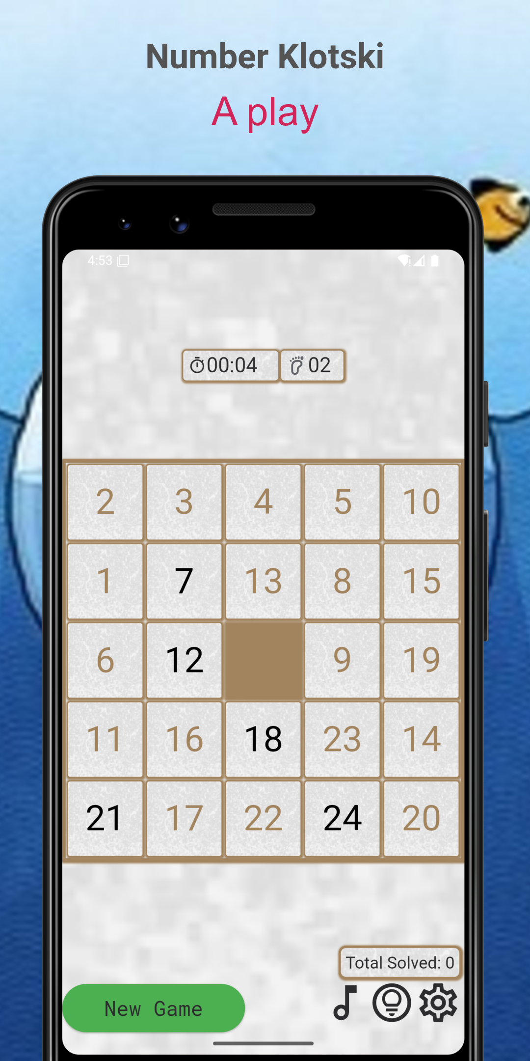 Cuplikan Layar Game Number Klotski - riddle puzzle