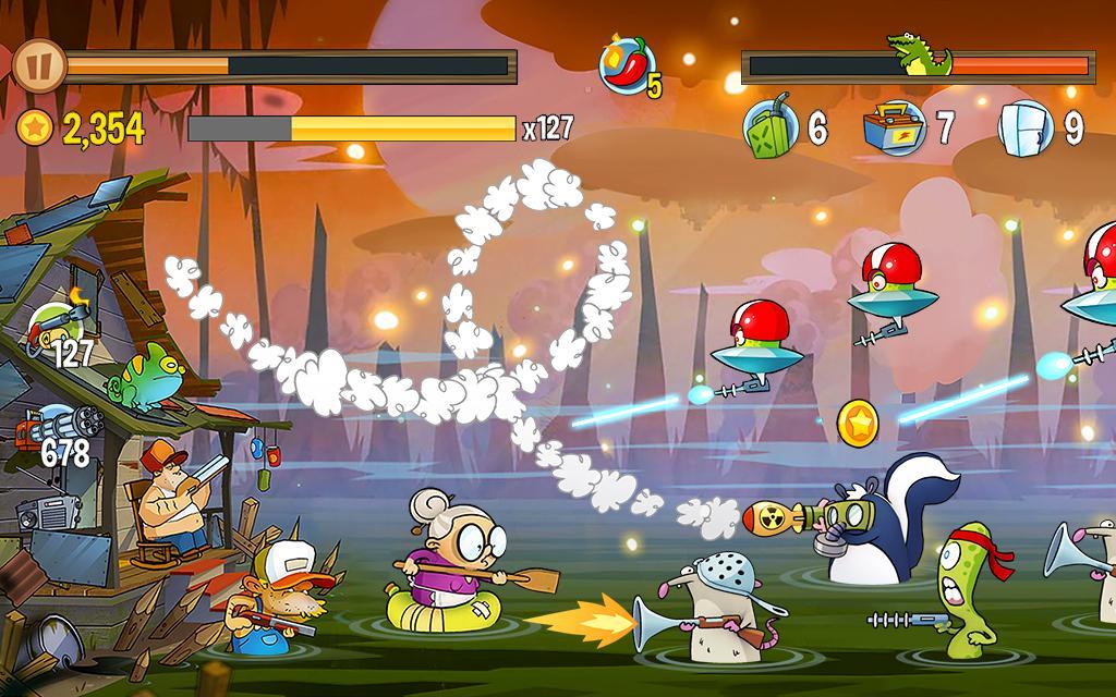Swamp Attack Game Screenshot