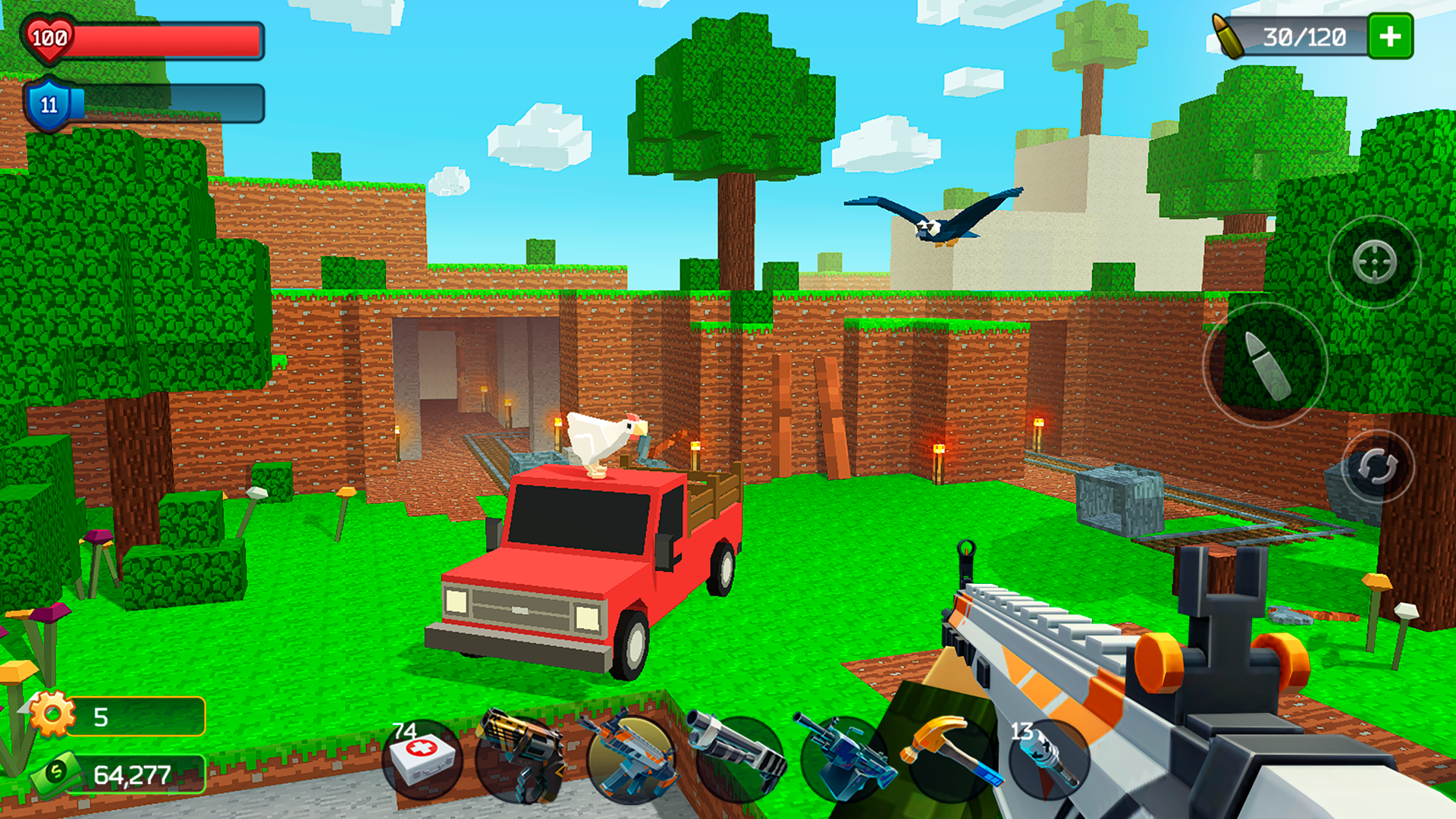 Screenshot of Pixel Combat: Zombies Strike