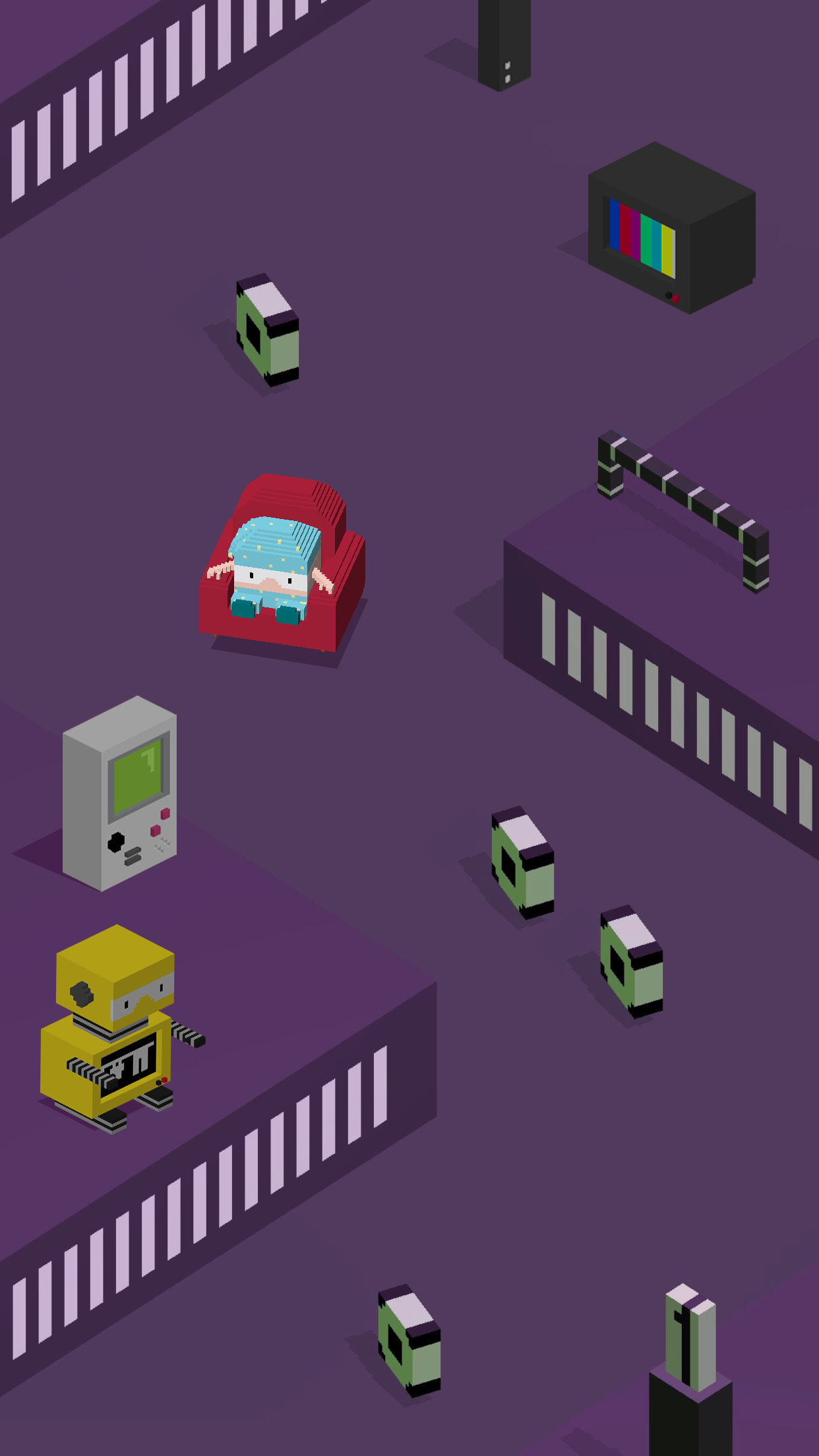 Silly Slide -- Retro 3D Arcade Game Screenshot