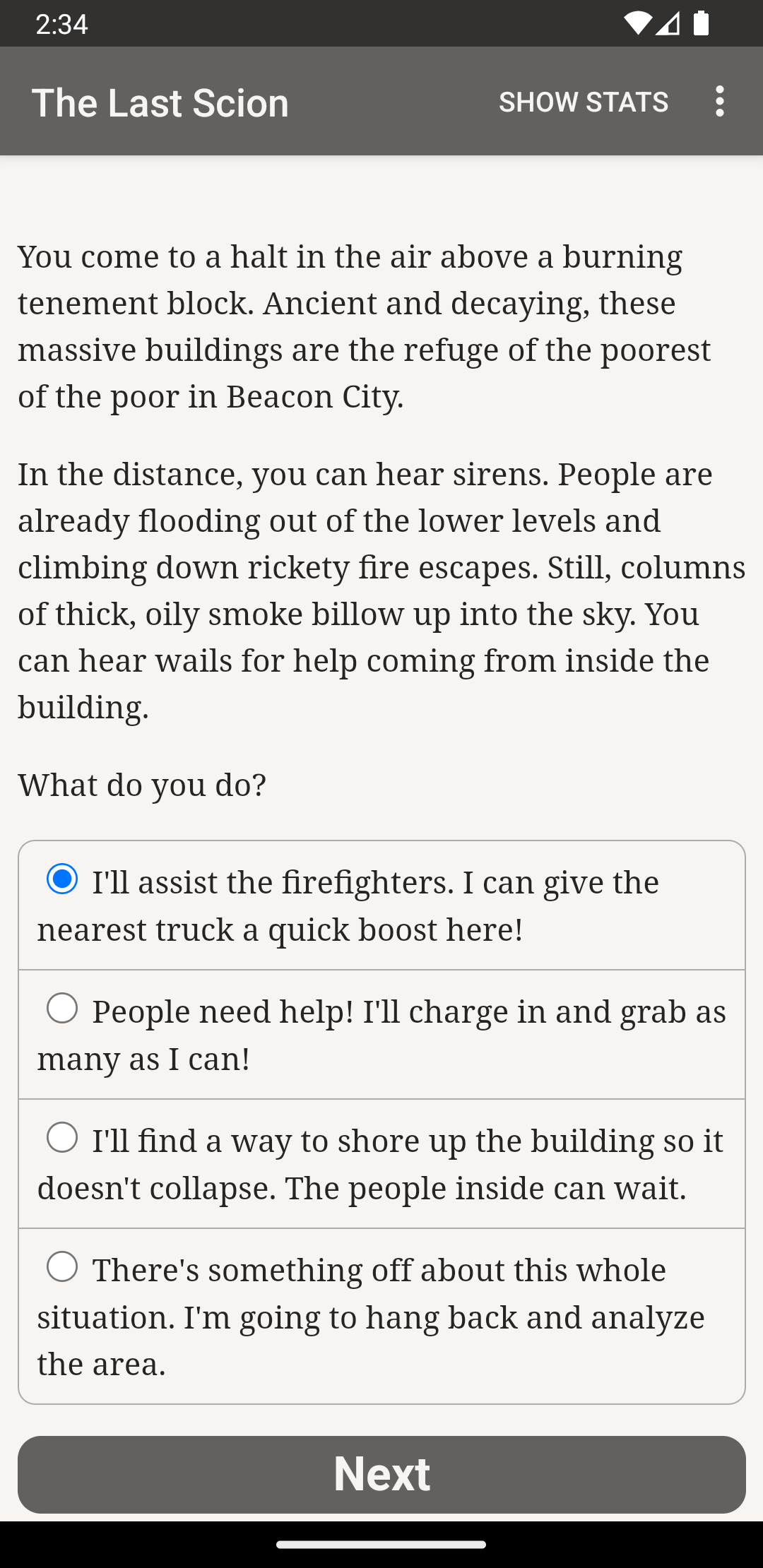 Cuplikan Layar Game The Last Scion