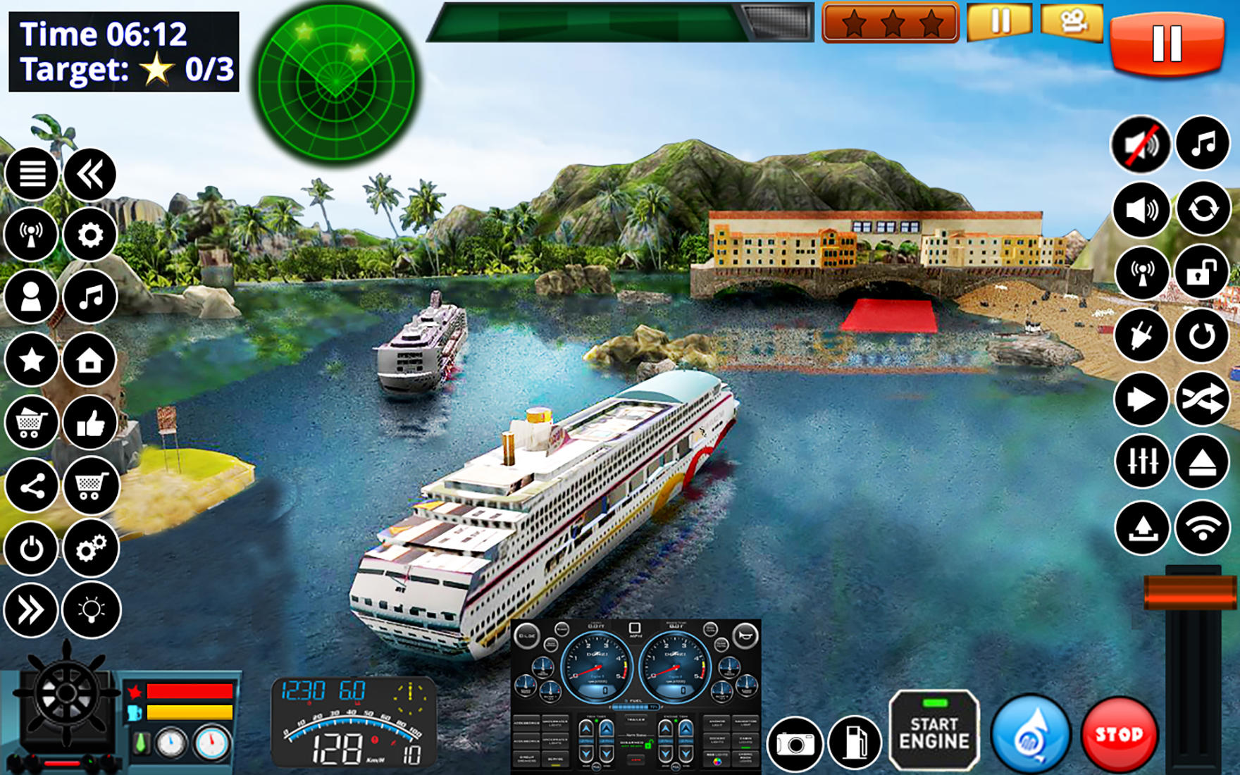 Ship Games Fish Boat Game Screenshot