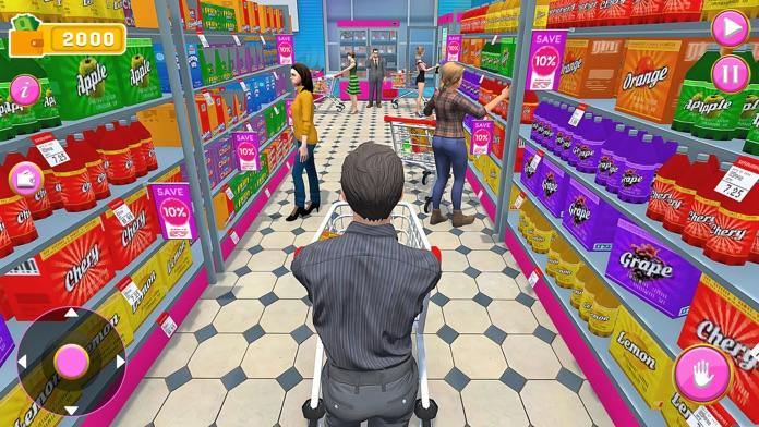 Supermarket Shopping 3D Games Game Screenshot