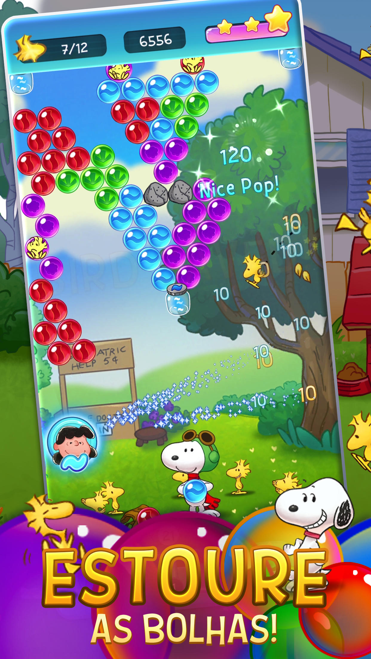 Screenshot 1 of Bubble Shooter - Snoopy POP! 1.98.01