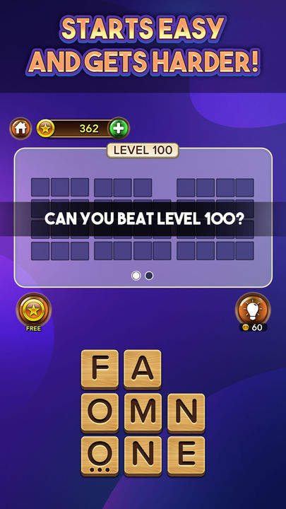 Screenshot 1 of Wordlicious: Word Game Puzzles 1.103