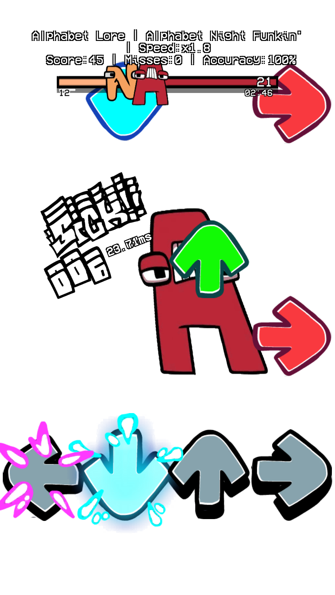 FNF Alphabet Lore Funkin Mod Game Screenshot