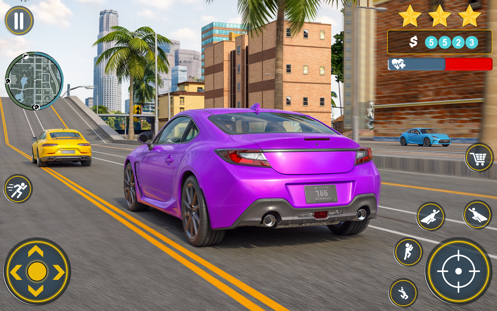 Miami Open World City Gangster Game Screenshot