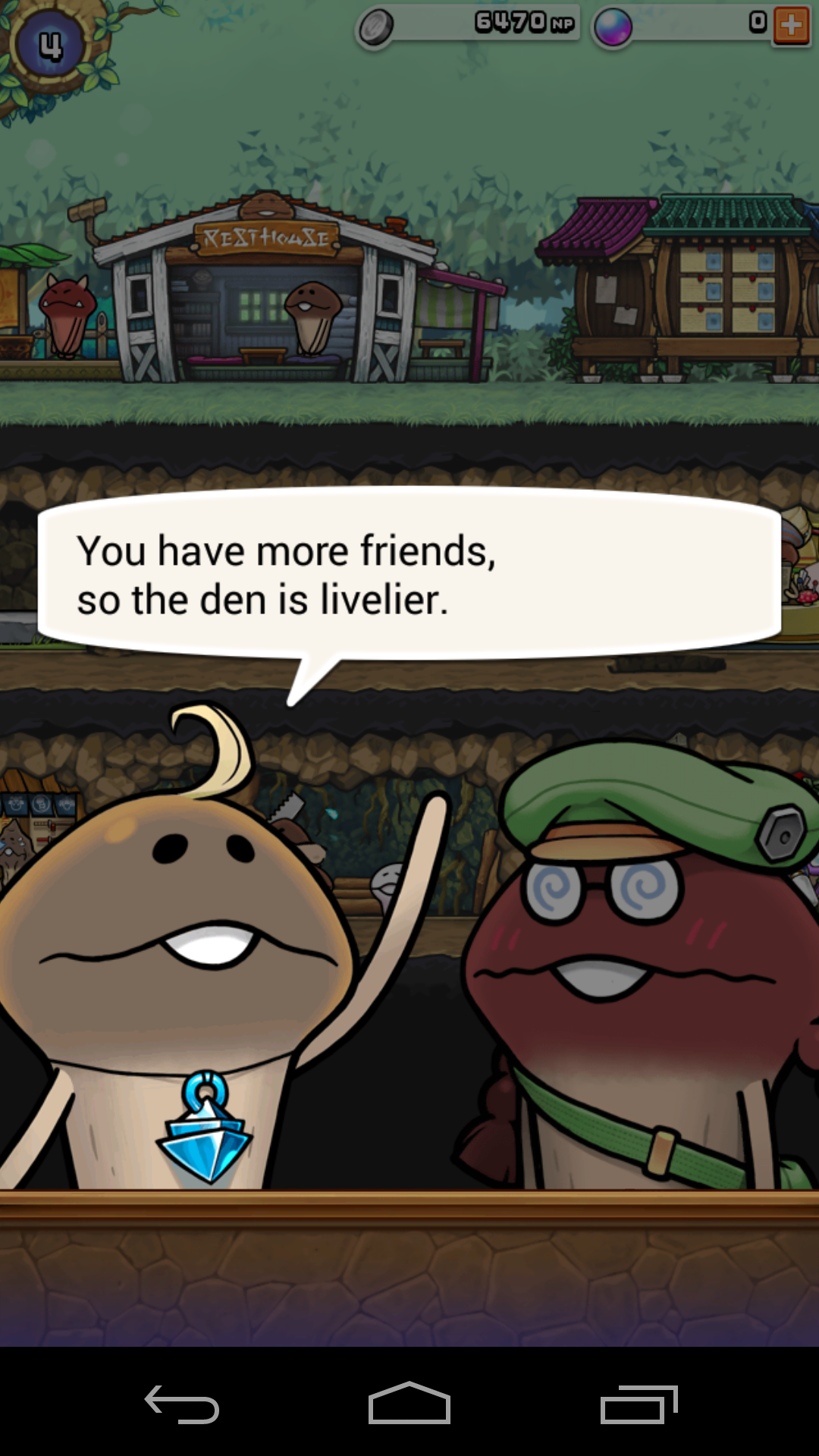 Captura de Tela do Jogo Funghi's Den