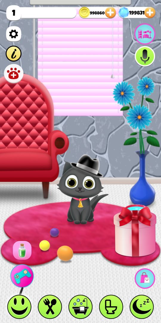 Screenshot of PawPaw Cat | Talking Pet