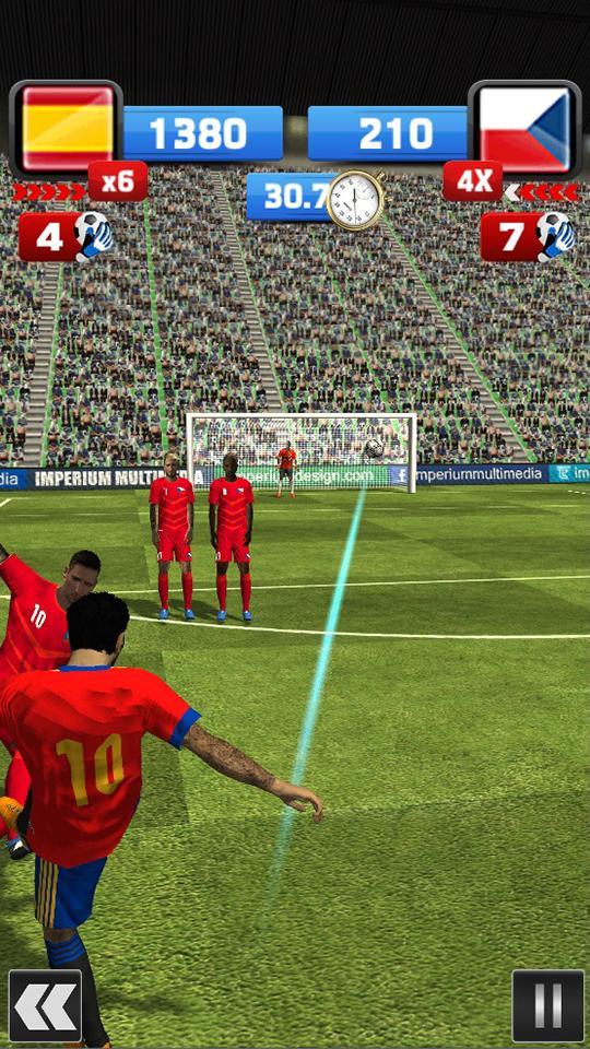Euro 2016 Soccer Flick Game Screenshot