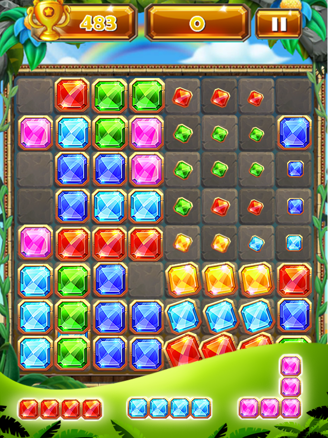 Puzzle Block Egyptian Quest Game Screenshot