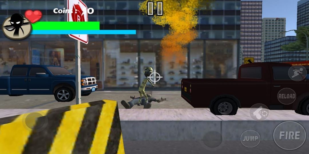 Screenshot of Stickman Hero Free:Fire Gangstar Crime