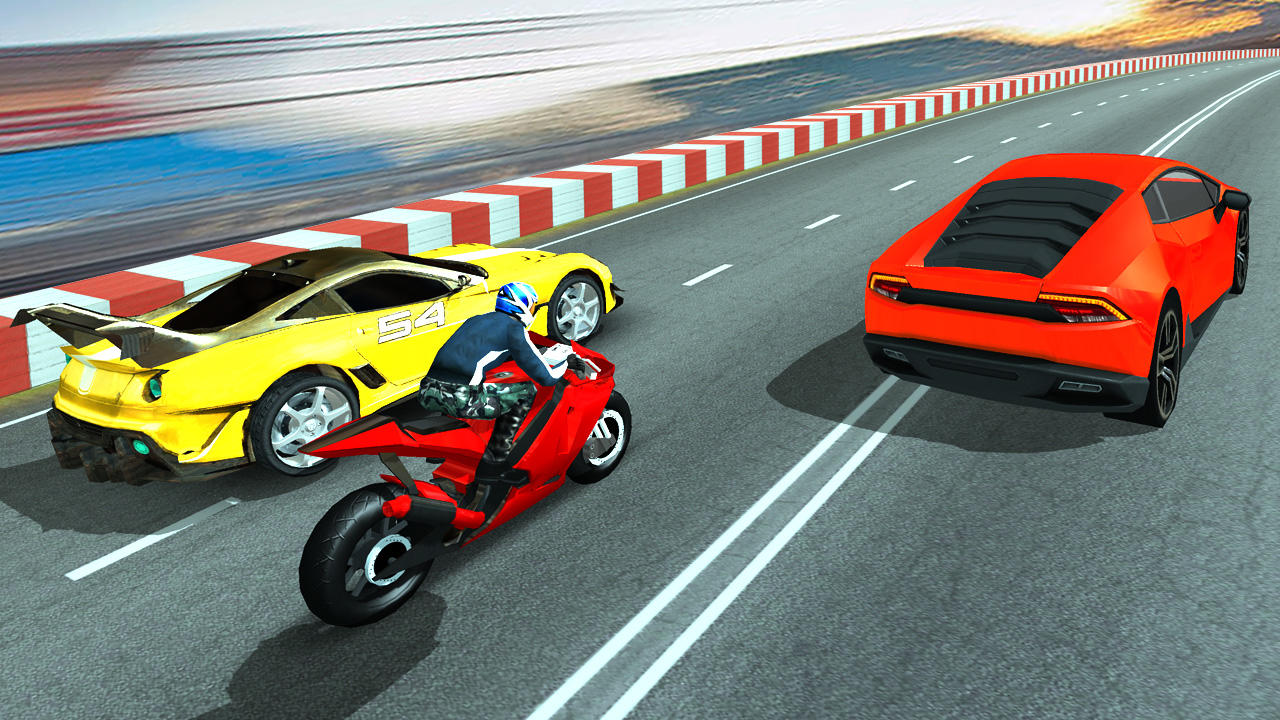 Screenshot of Car vs Bike Racing