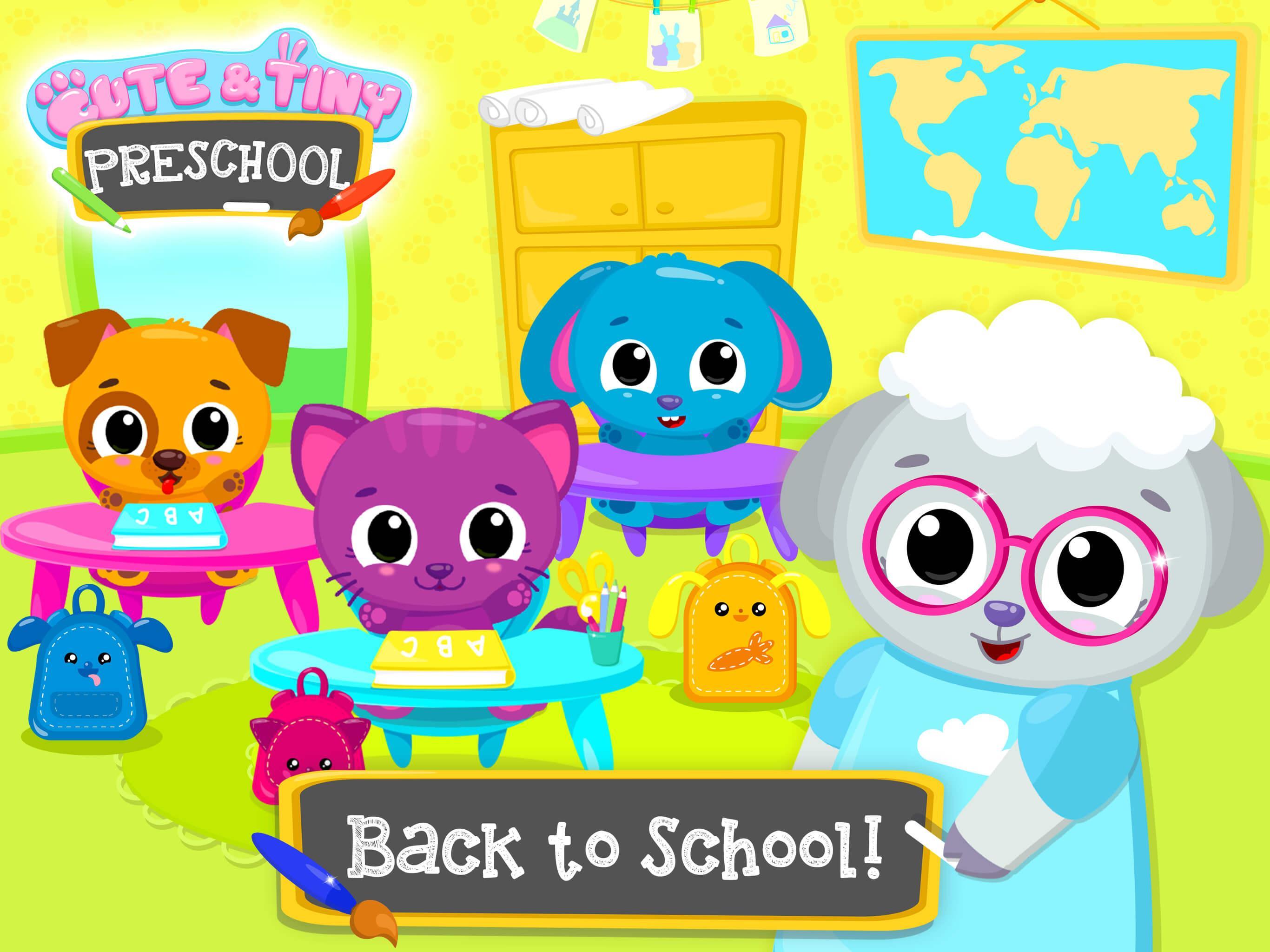 Ảnh chụp màn hình Cute & Tiny Preschool - Learning With Baby Pets