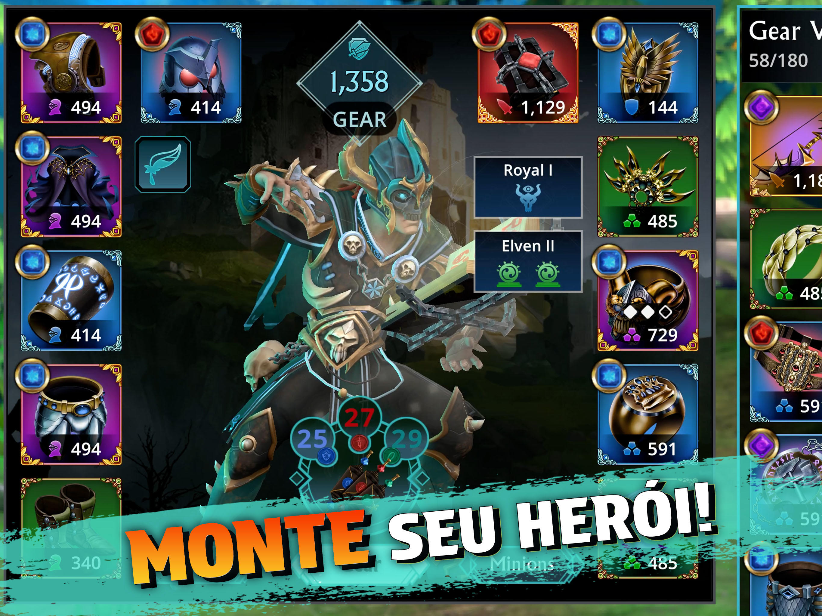 Captura de Tela do Jogo Puzzle Quest 3: RPG Match-3