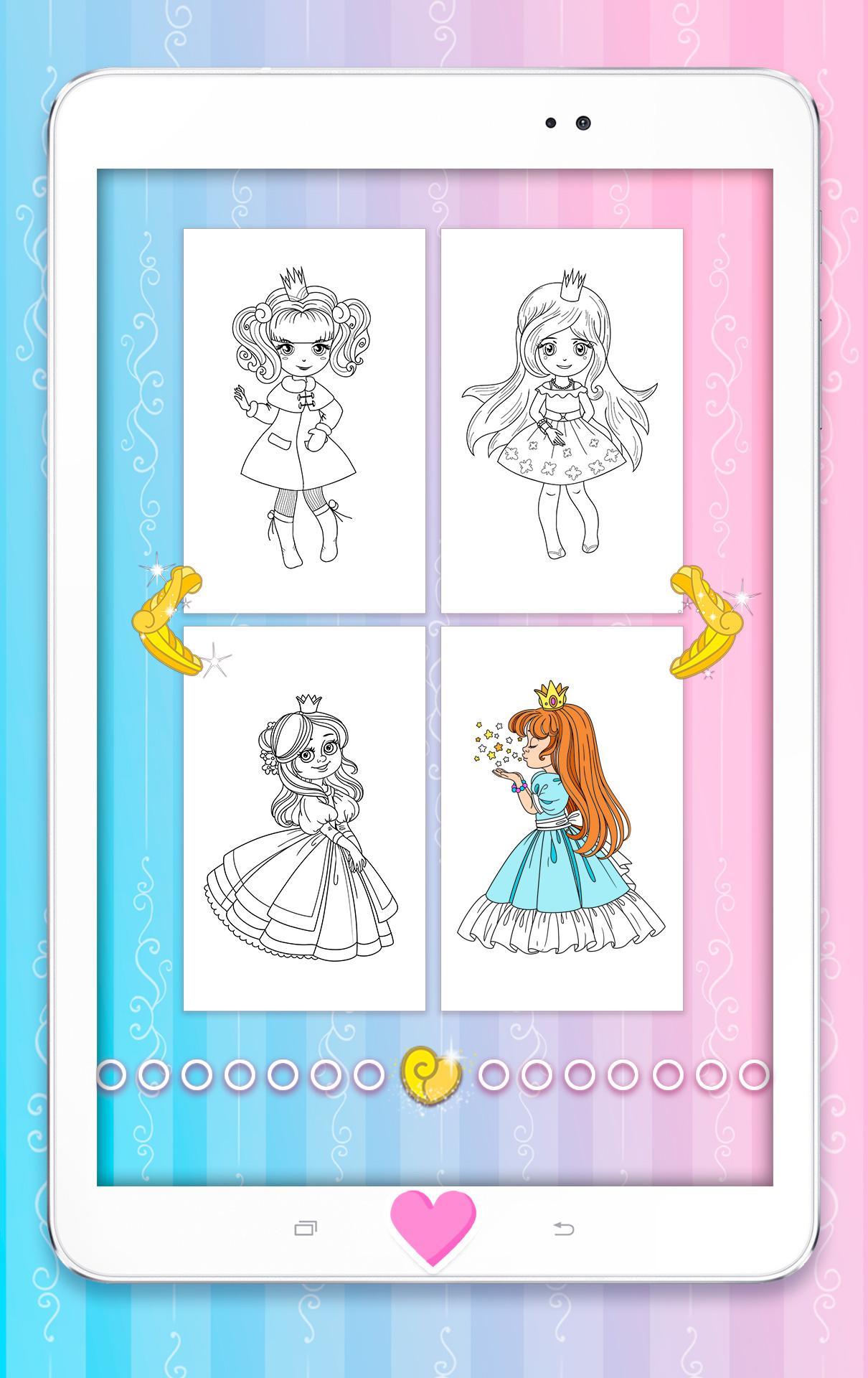 Ảnh chụp màn hình Princess Coloring Pages