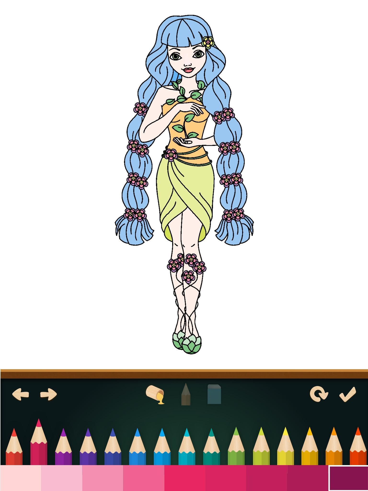 Cuplikan Layar Game Princess Coloring Books