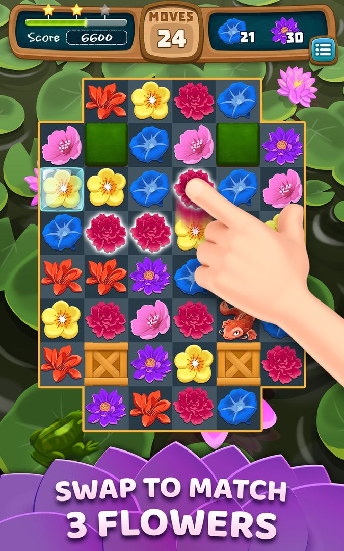 Lotus Blossom Match 게임 스크린 샷