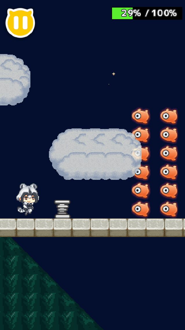 Screenshot of サーバルじゃんぷ〜アニメ「けものフレンズ」の二次創作ゲーム