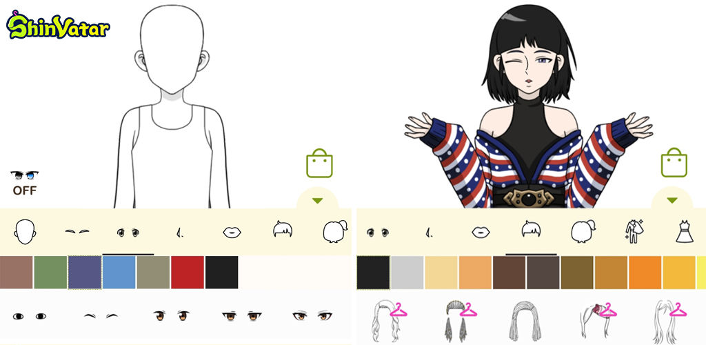 Screenshot of ShinVatar: K-pop style mini-me