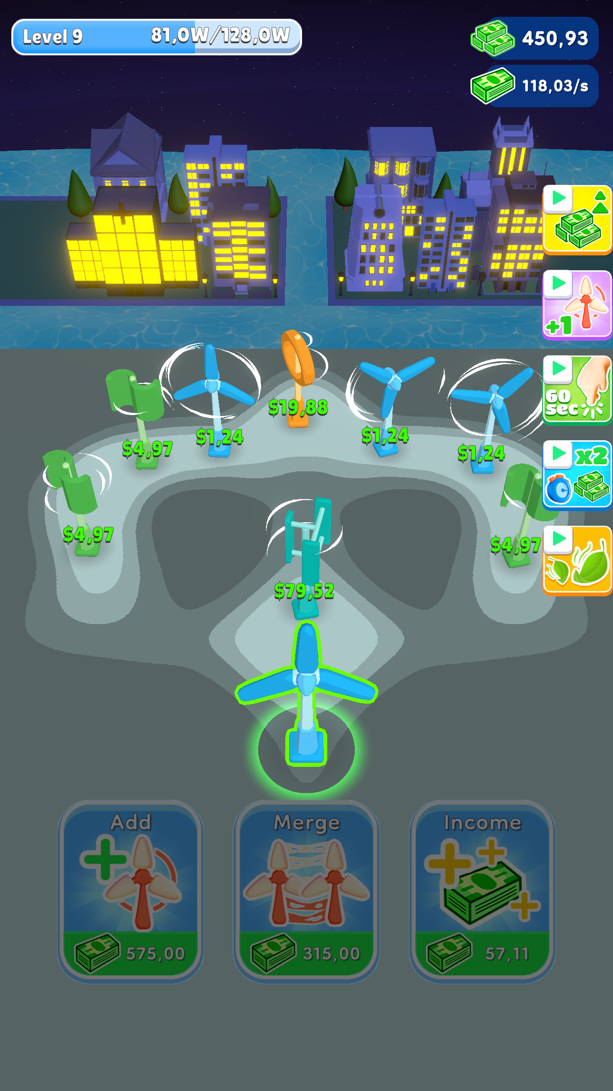 Wind Energy Idle ภาพหน้าจอเกม