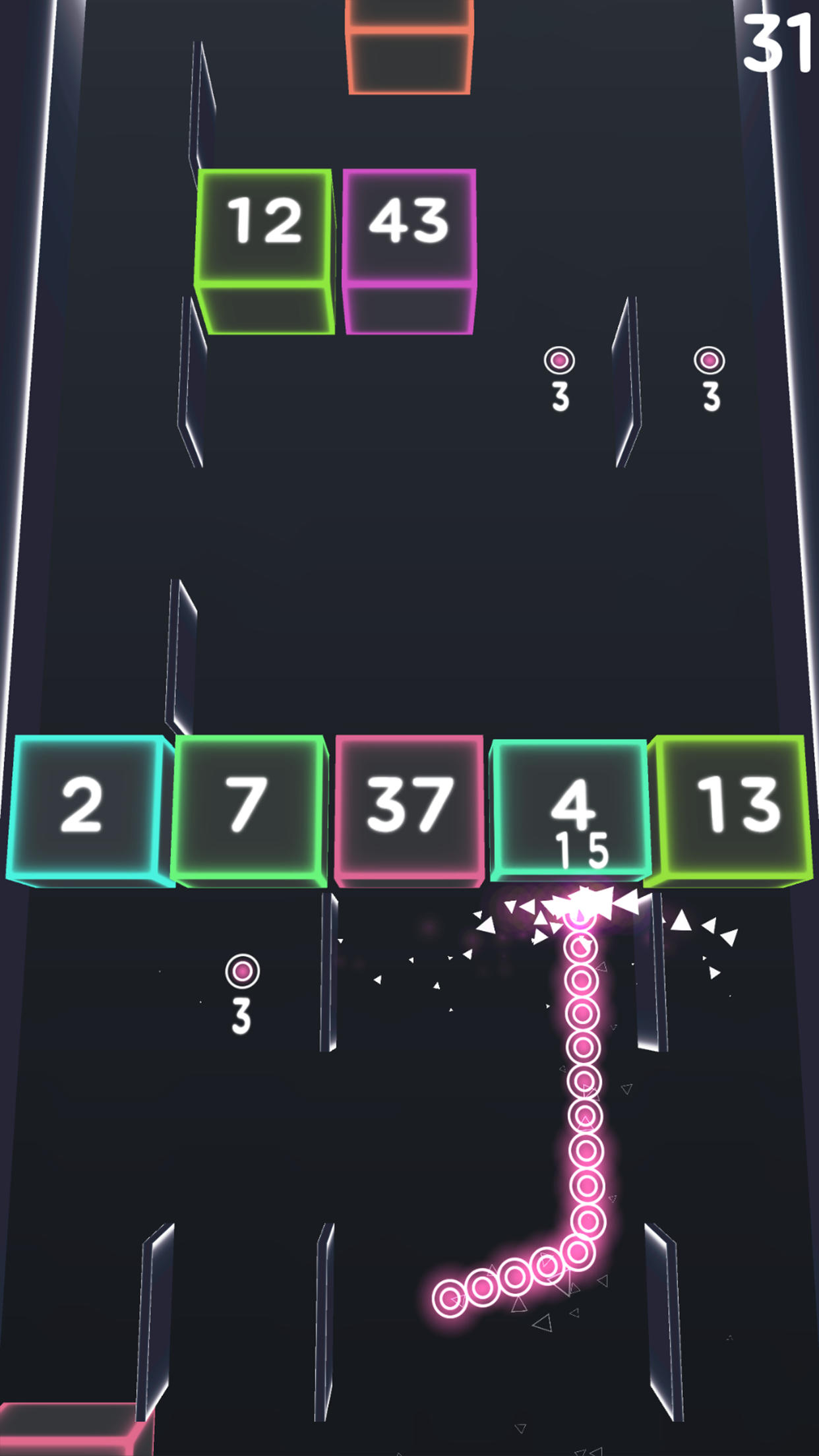 Screenshot of Snake VS Blocks
